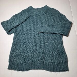 American Eagle‎ Outfitters Size XS Textured Teal Sweater